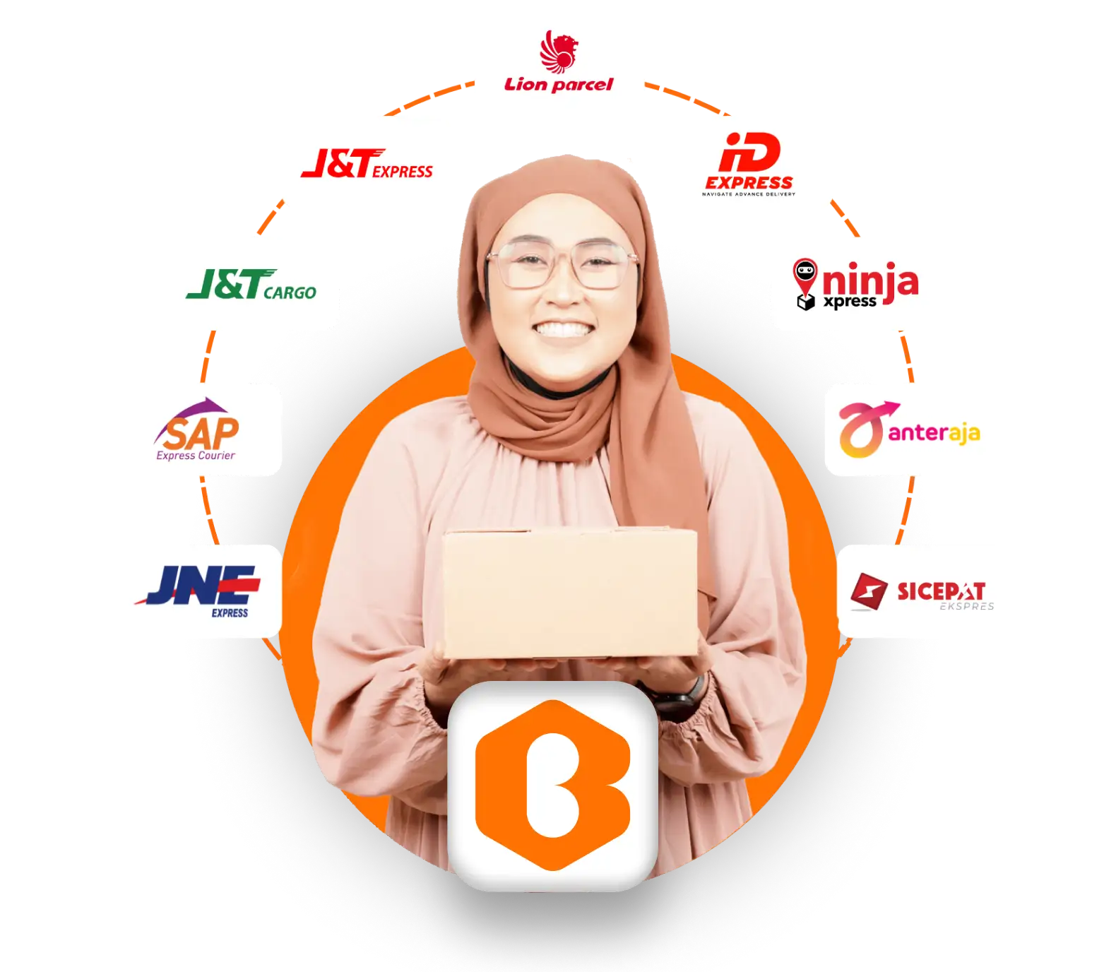 Aplikasi bosCOD menampilkan layanan pengiriman COD